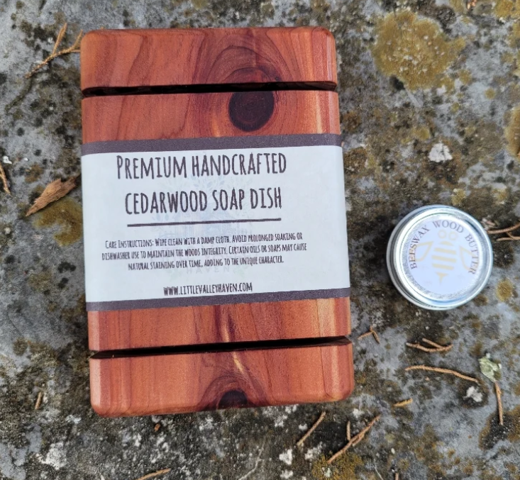 Handcrafted Cedarwood Soap Dish